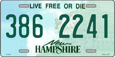 NH license plate 3862241