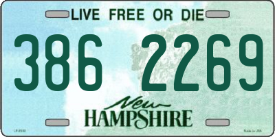 NH license plate 3862269