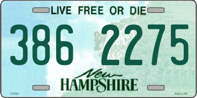 NH license plate 3862275