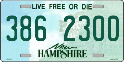 NH license plate 3862300