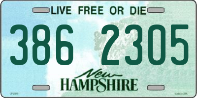 NH license plate 3862305
