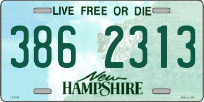NH license plate 3862313