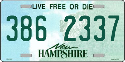 NH license plate 3862337