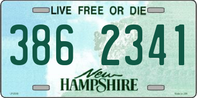 NH license plate 3862341