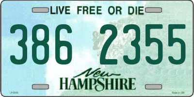 NH license plate 3862355