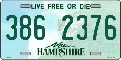NH license plate 3862376