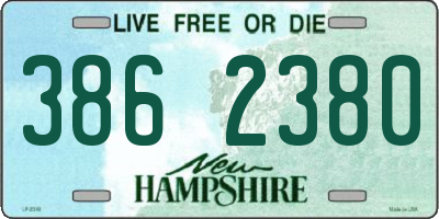 NH license plate 3862380