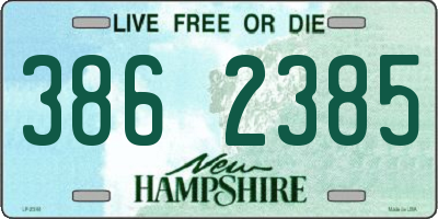NH license plate 3862385