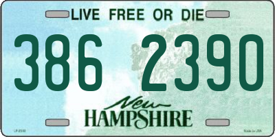 NH license plate 3862390