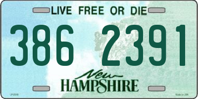 NH license plate 3862391