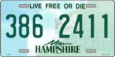 NH license plate 3862411
