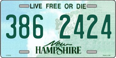 NH license plate 3862424