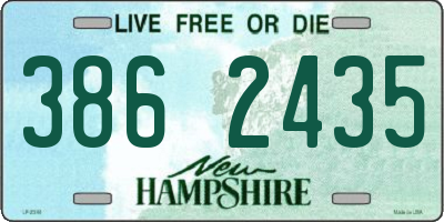 NH license plate 3862435