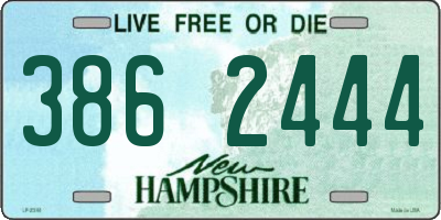 NH license plate 3862444