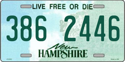 NH license plate 3862446