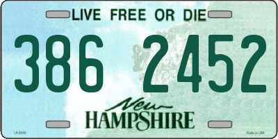 NH license plate 3862452