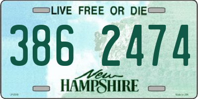 NH license plate 3862474