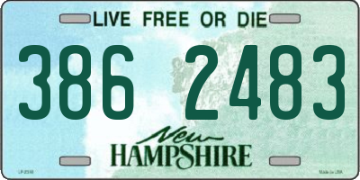 NH license plate 3862483