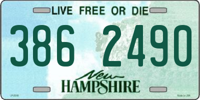 NH license plate 3862490