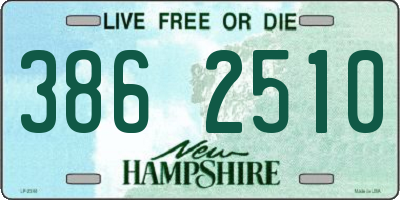 NH license plate 3862510