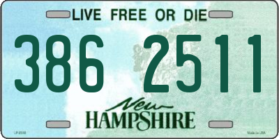 NH license plate 3862511