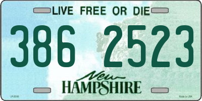 NH license plate 3862523