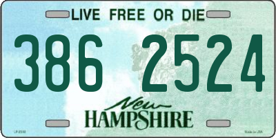 NH license plate 3862524