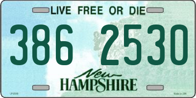 NH license plate 3862530