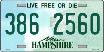 NH license plate 3862560