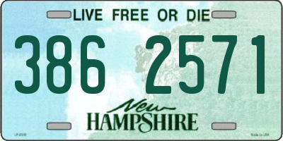 NH license plate 3862571