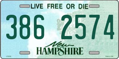 NH license plate 3862574