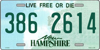 NH license plate 3862614
