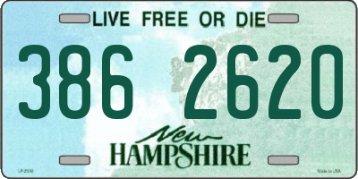 NH license plate 3862620