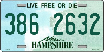NH license plate 3862632