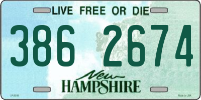 NH license plate 3862674