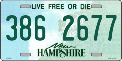 NH license plate 3862677