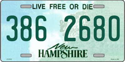 NH license plate 3862680