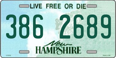 NH license plate 3862689