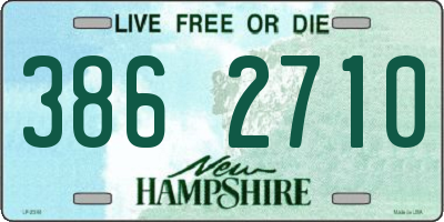 NH license plate 3862710