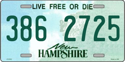 NH license plate 3862725