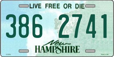 NH license plate 3862741