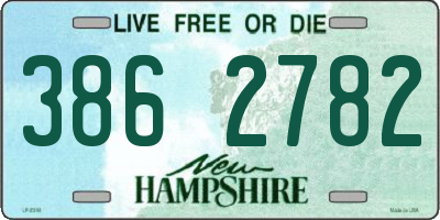 NH license plate 3862782