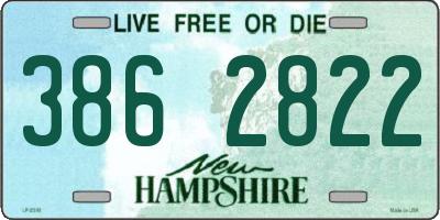 NH license plate 3862822