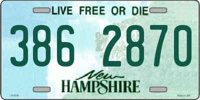 NH license plate 3862870