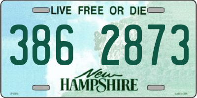 NH license plate 3862873