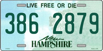 NH license plate 3862879