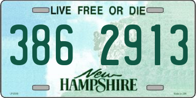 NH license plate 3862913