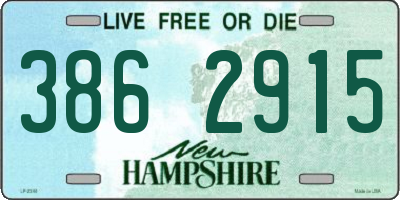 NH license plate 3862915