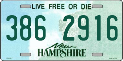 NH license plate 3862916