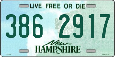 NH license plate 3862917